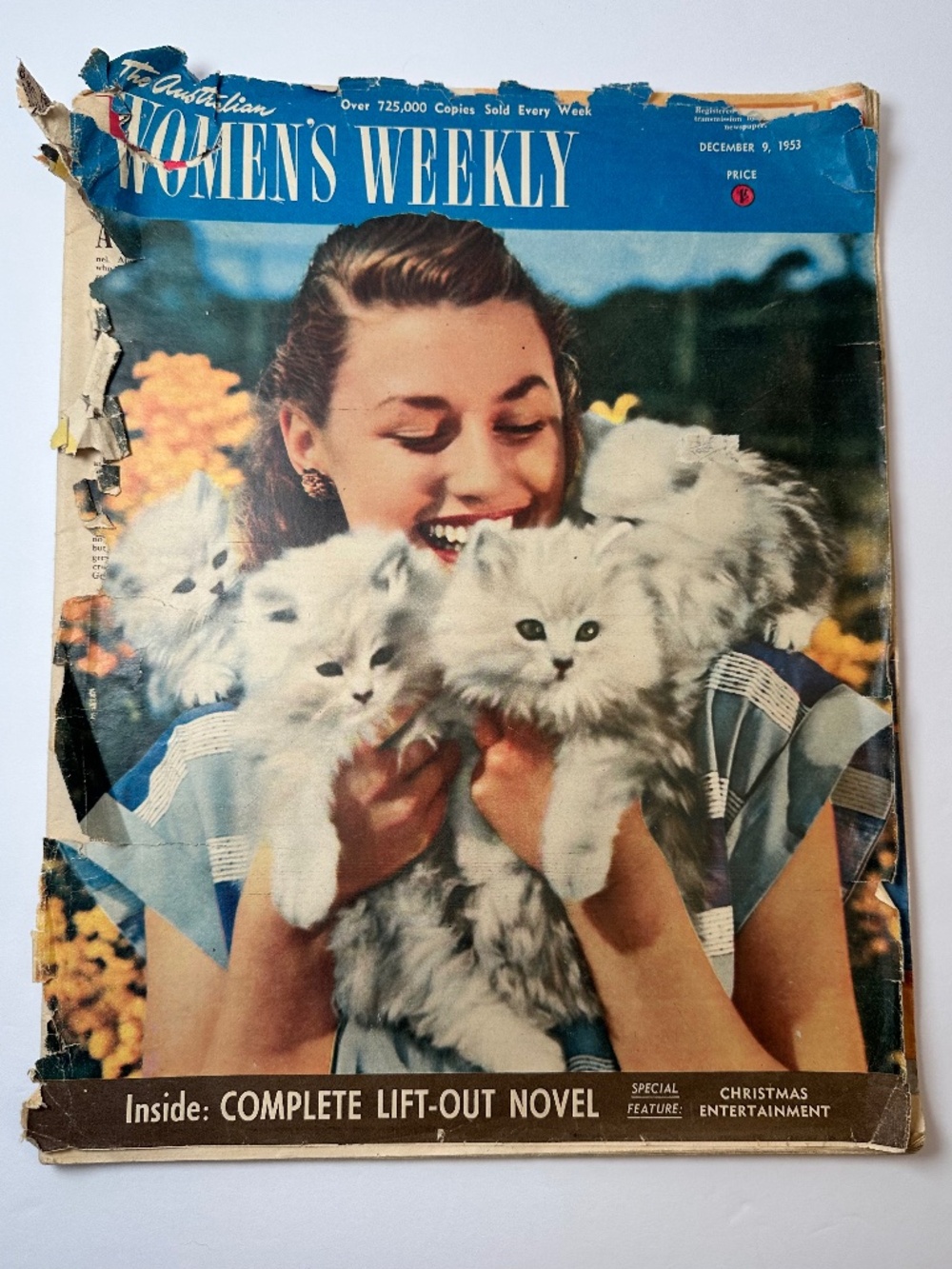 Vintage Australian Women’s Weekly 1953 Christmas Issue Ephemera Disney